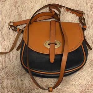 Navy Blue and Tan Dooney and Bourke